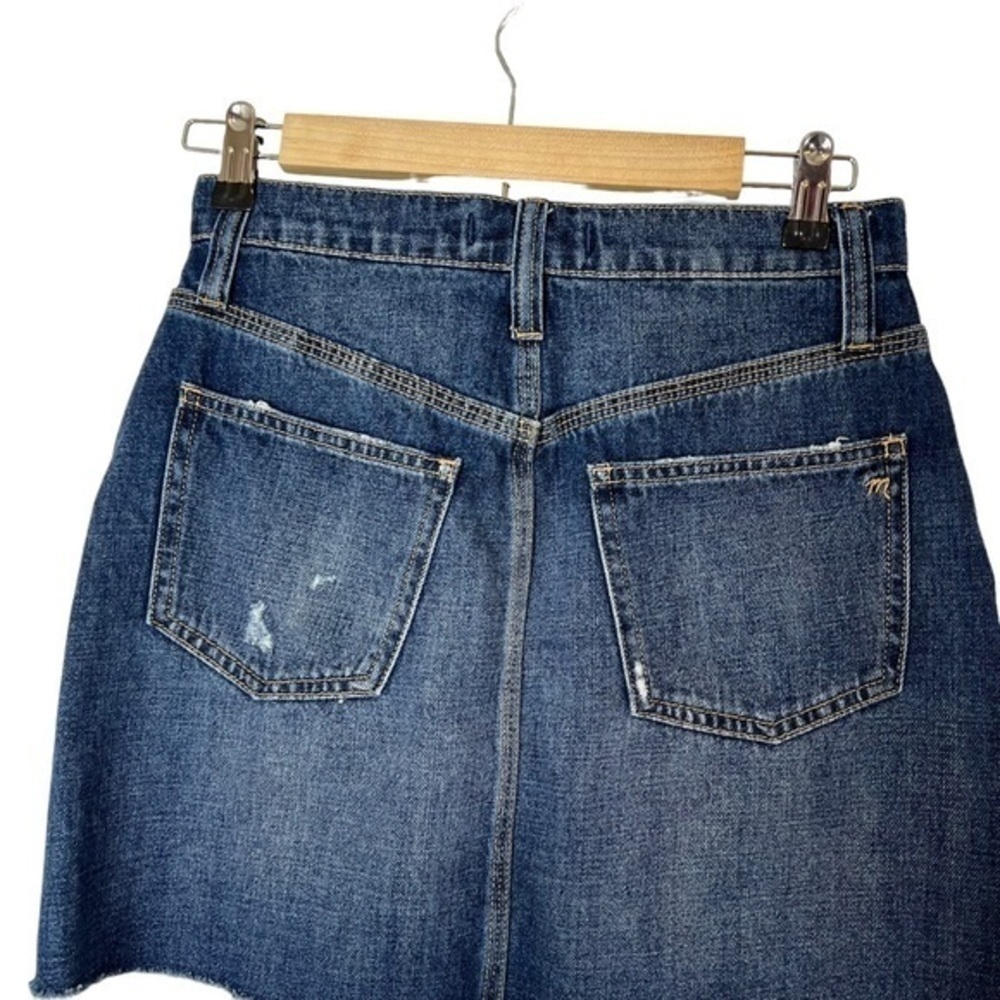 Madewell Rigid Denim Straight Mini Skirt: Reworked Edition - Picture 5 of 11